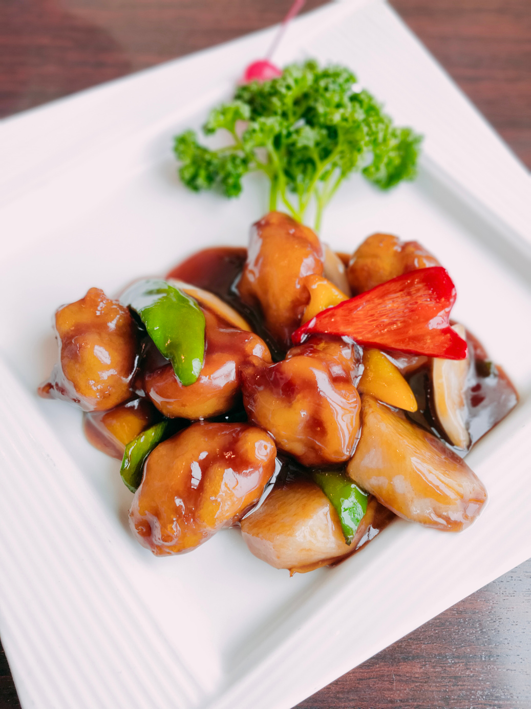 Pork with Bell Peppers and Sauce